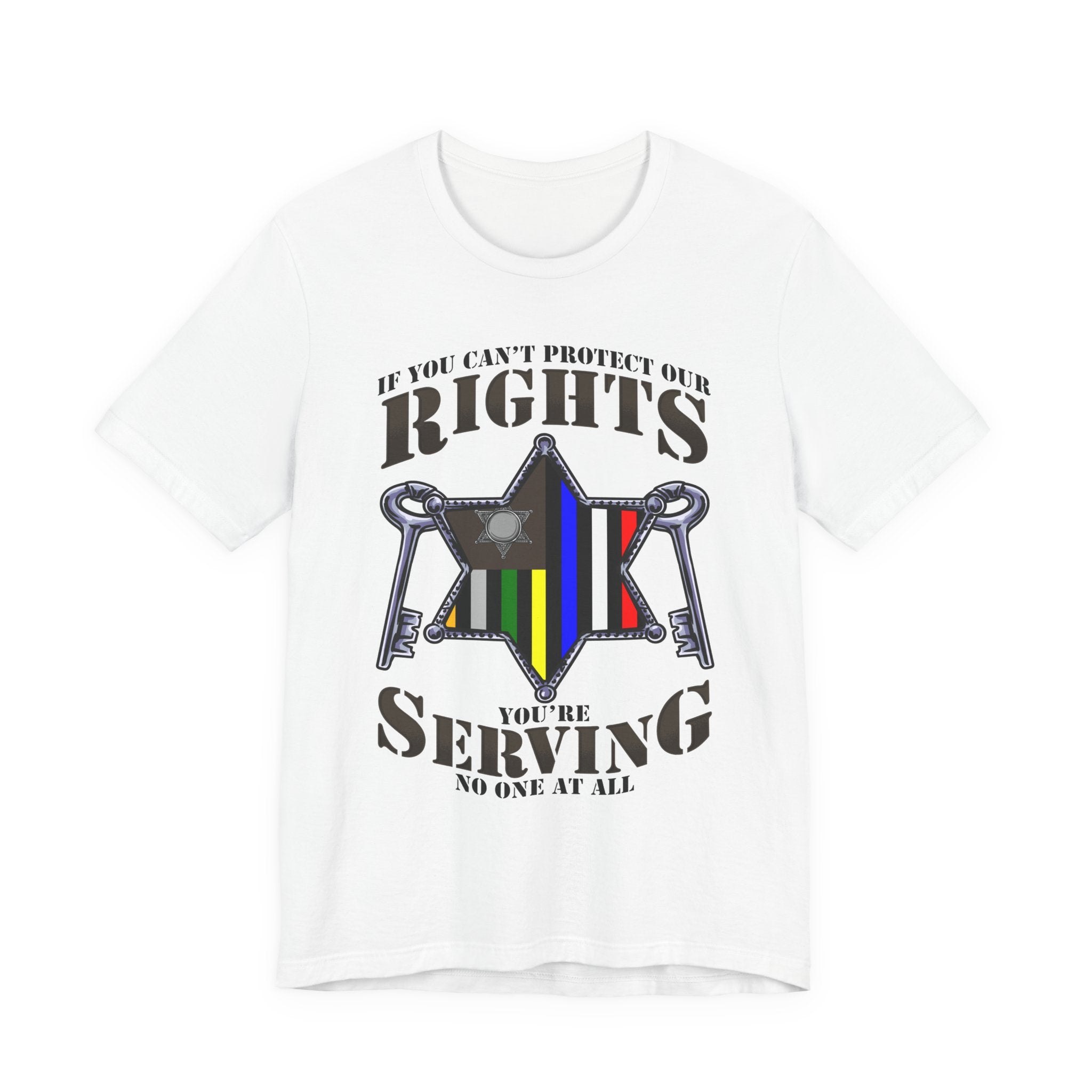 Thin Sheriff & Corrections Line Tee - Rights/Serving
