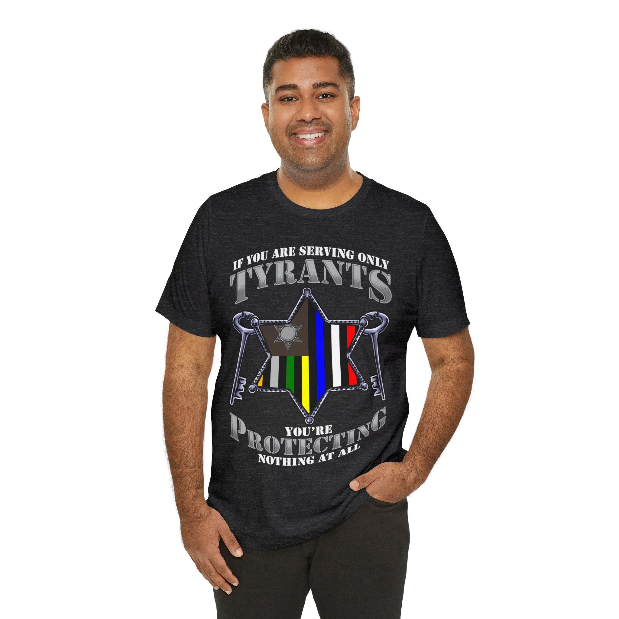 Thin Sheriff or Corrections Line Tee - Tyrants/Protecting