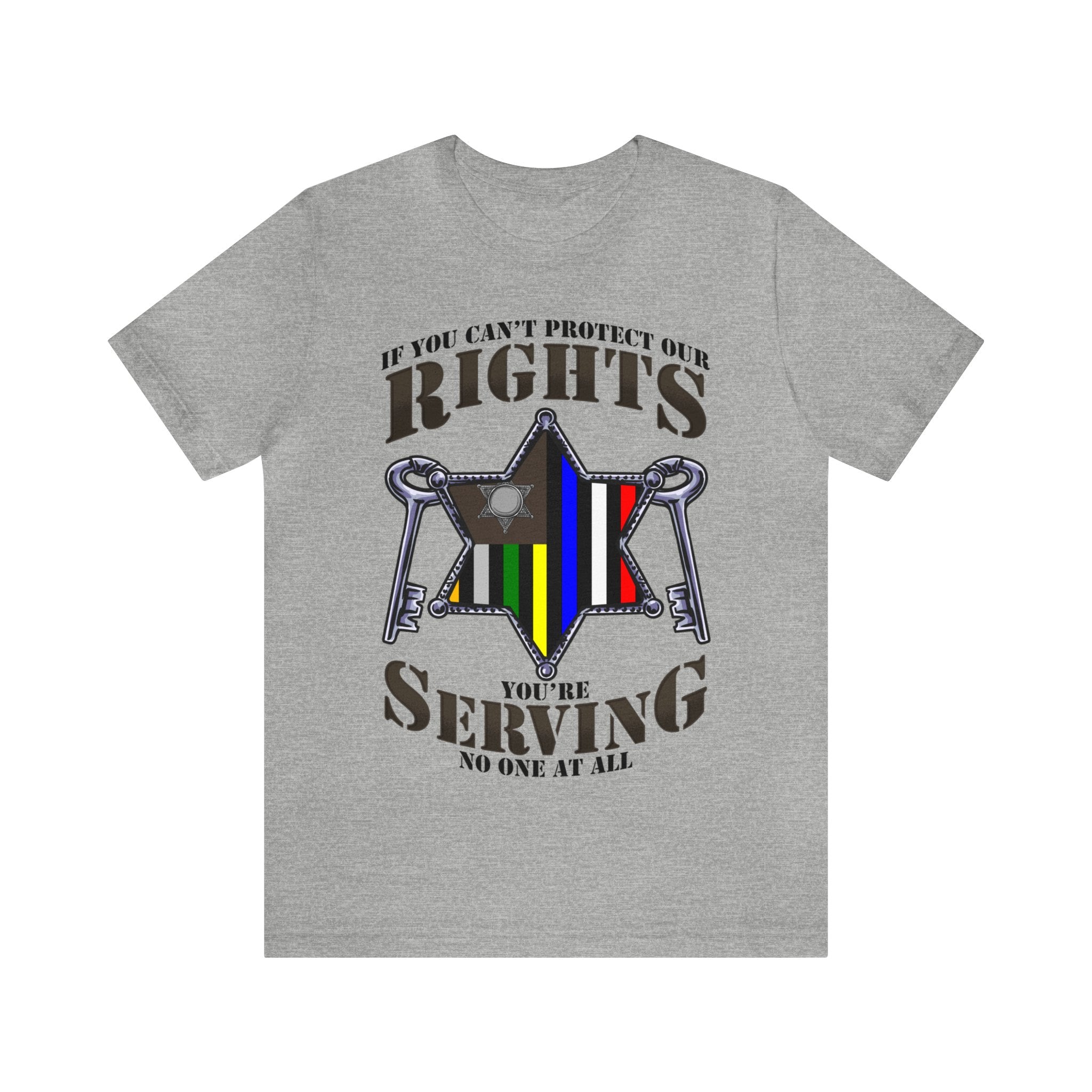 Thin Sheriff & Corrections Line Tee - Rights/Serving