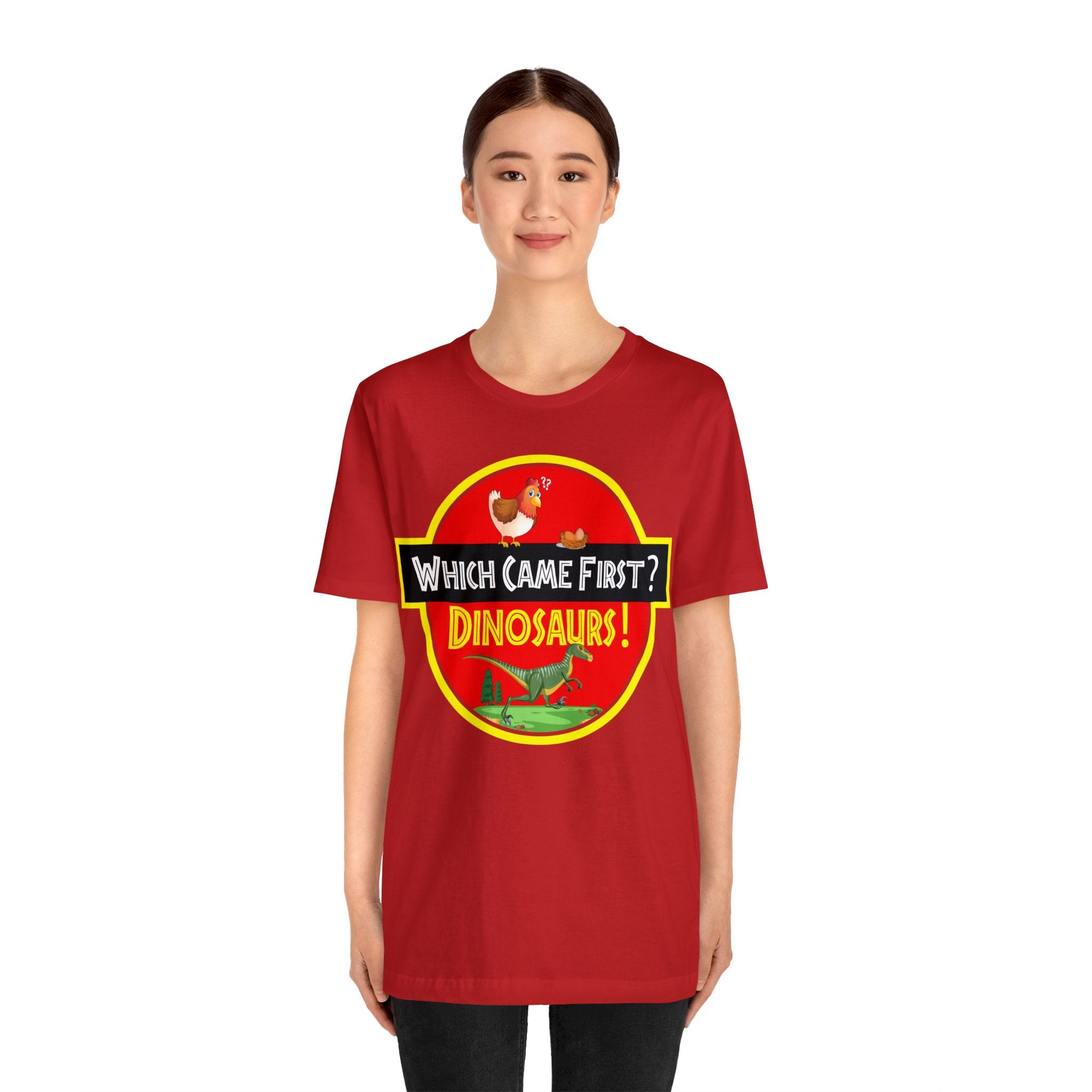 Which Came First - Dinosaurs [Adult T-shirt]