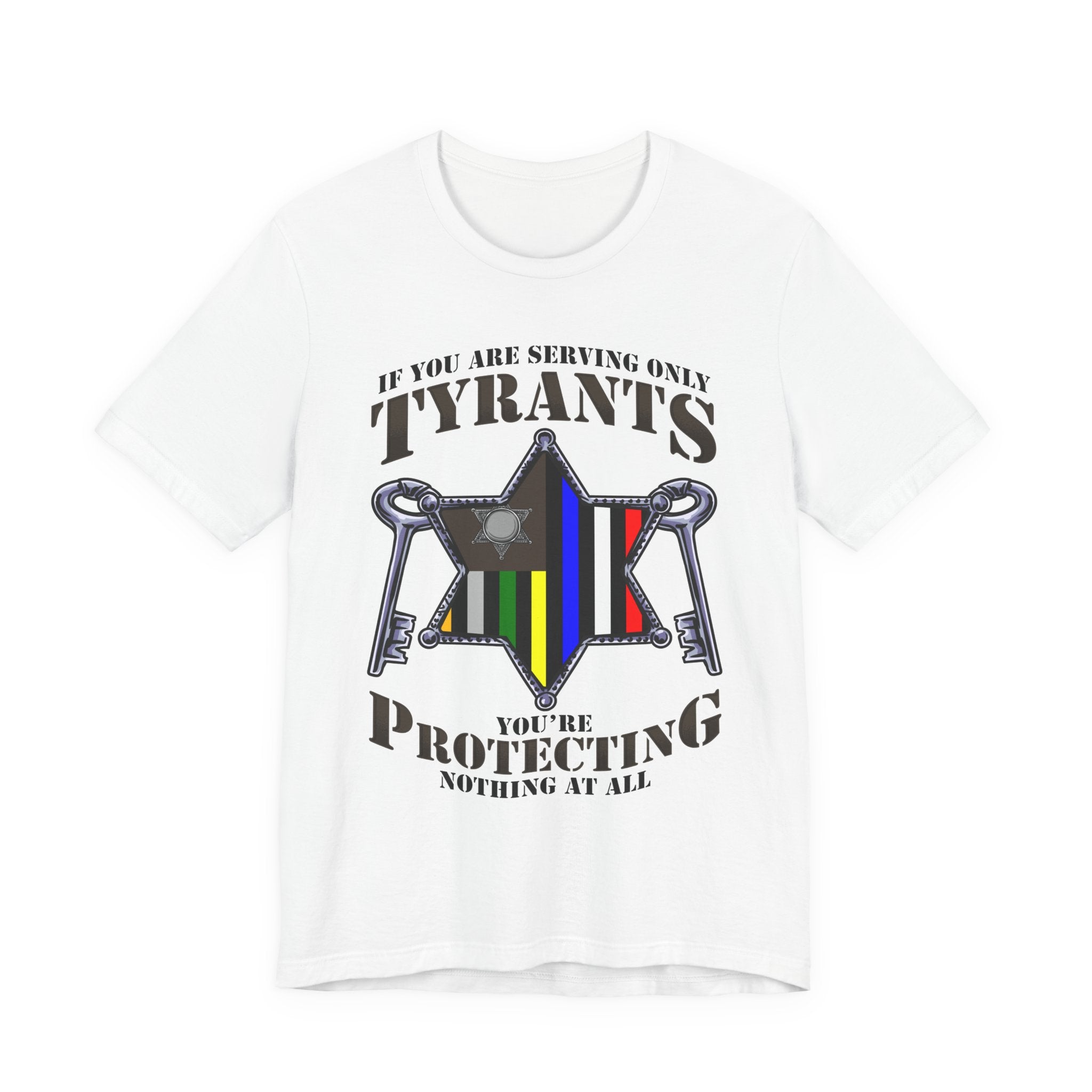 Thin Sheriff or Corrections Line Tee - Tyrants/Protecting