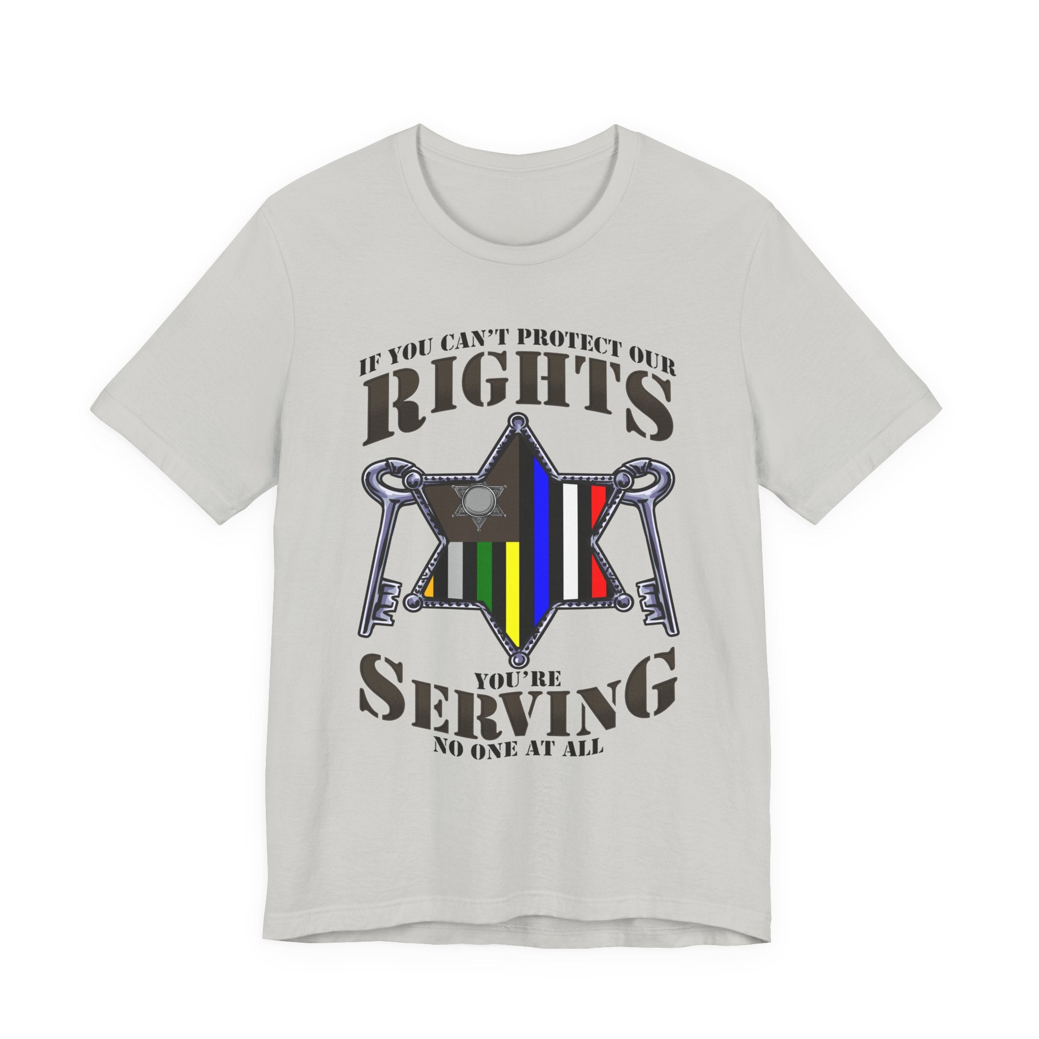 Thin Sheriff & Corrections Line Tee - Rights/Serving
