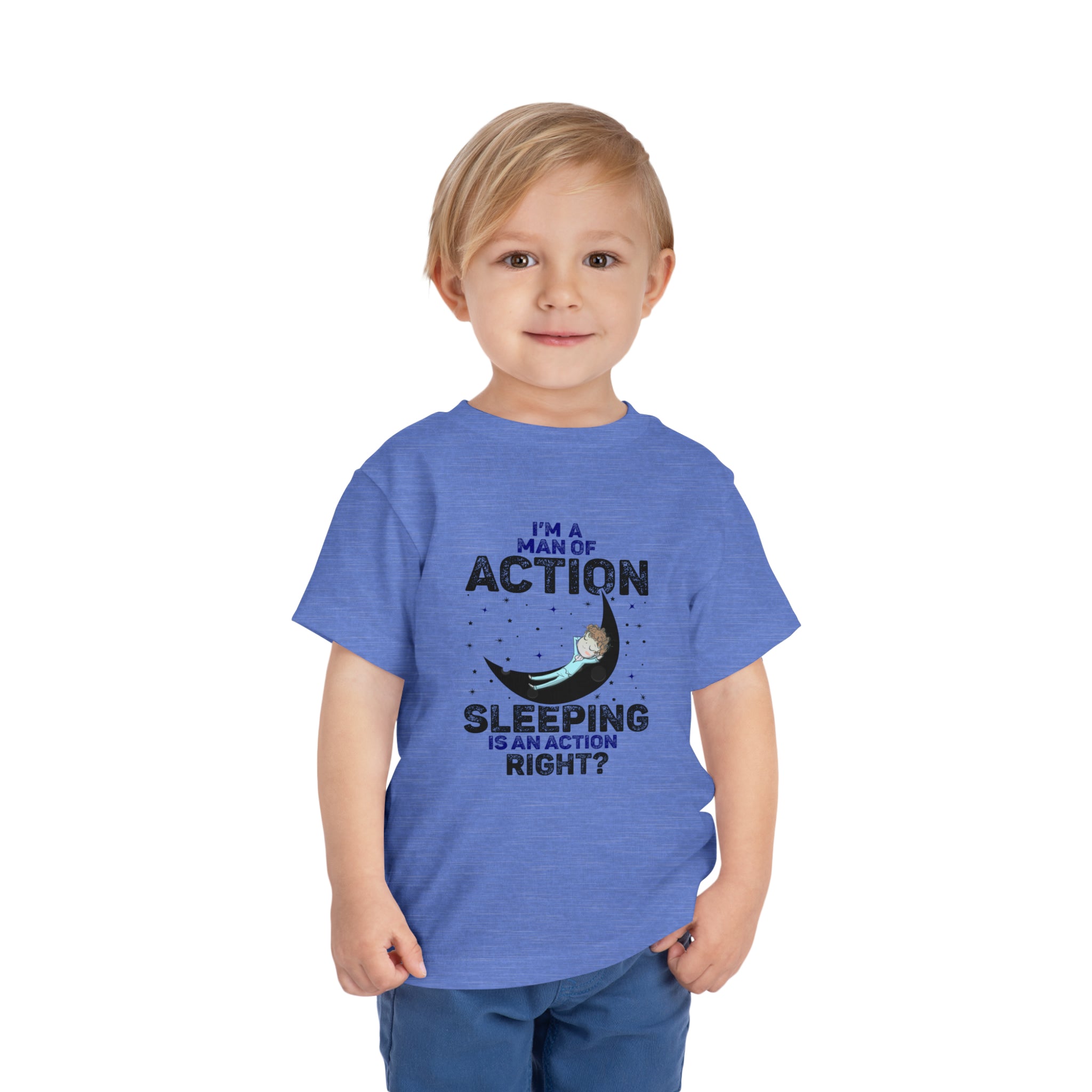 Man of Action - Sleeping is an Action [Toddler Tee]