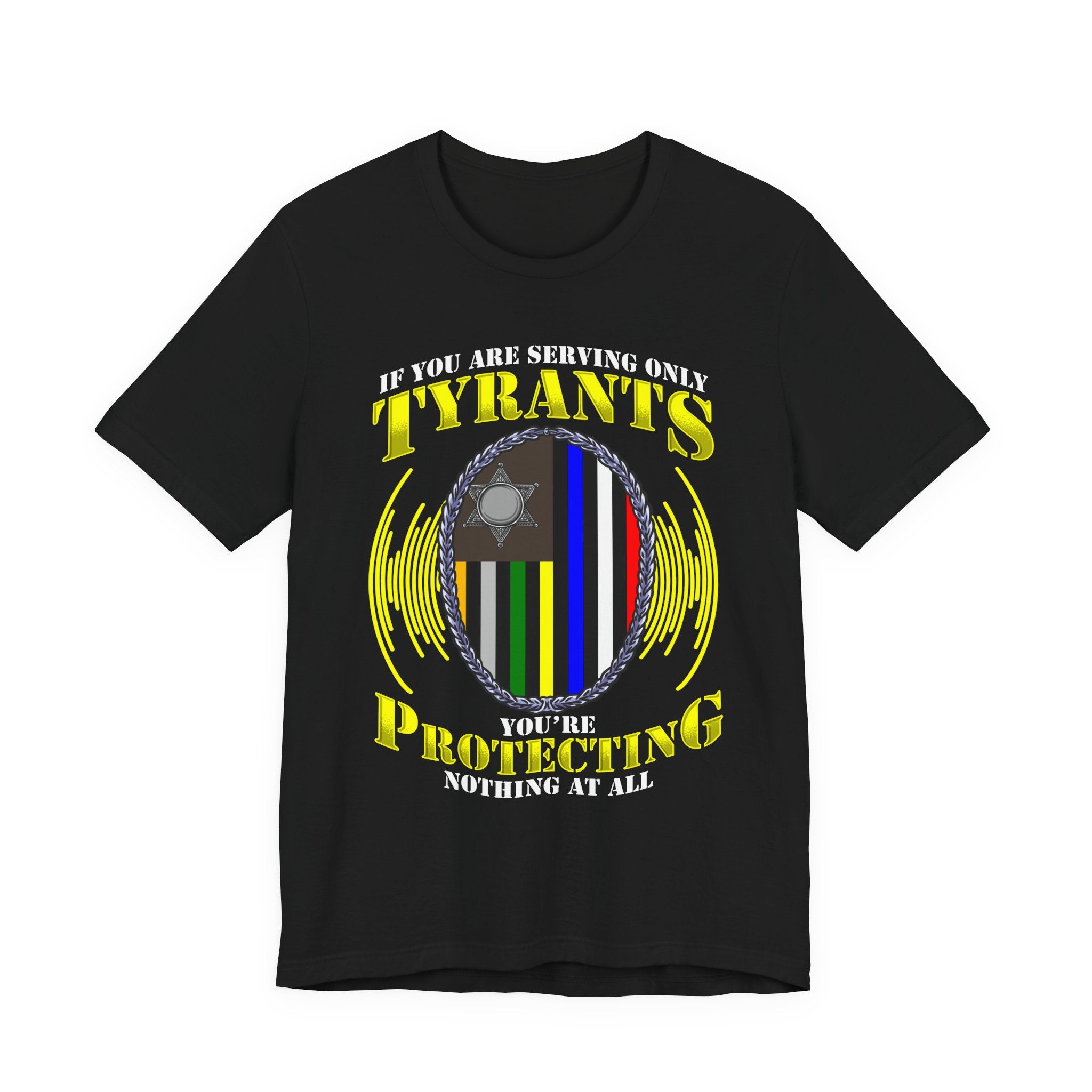 Thin Communications Line Tee - Tyrants/Protecting