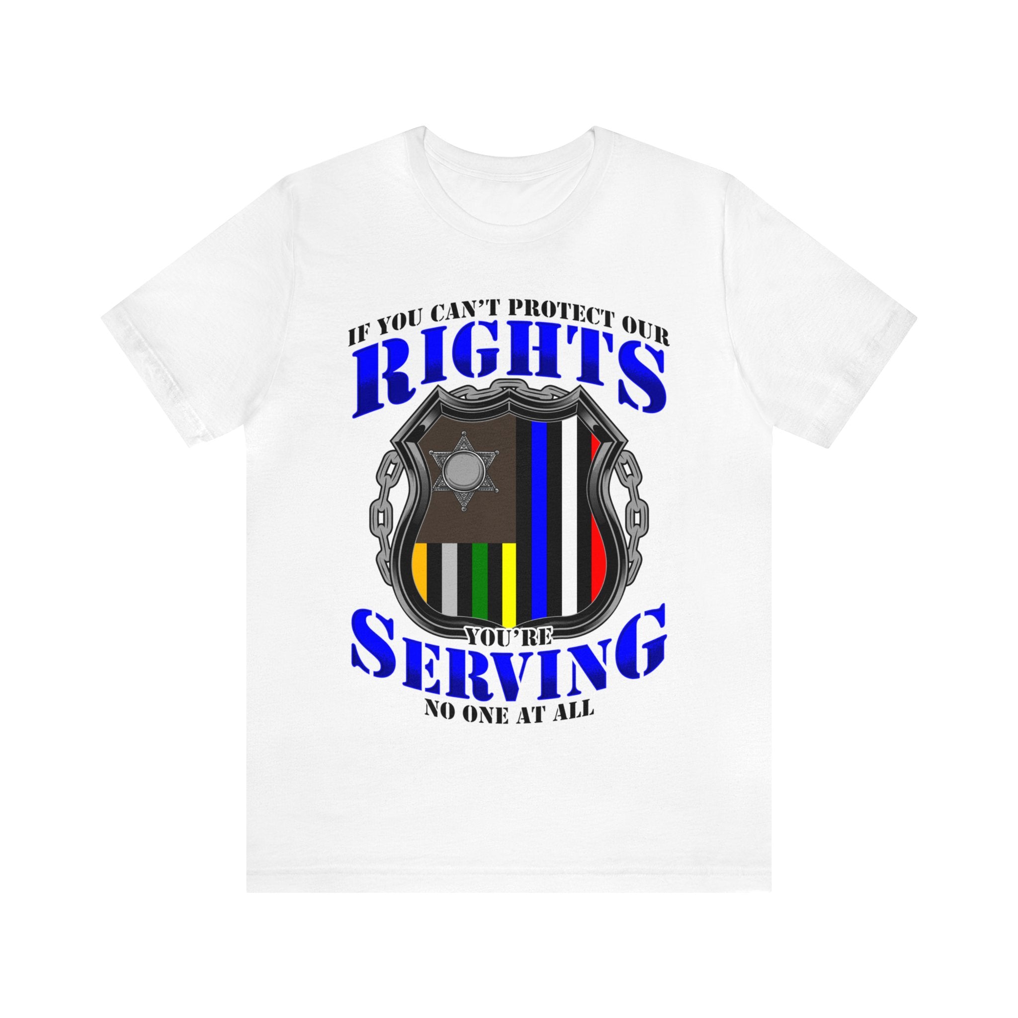 Thin Police Line Tee - Rights/Serving