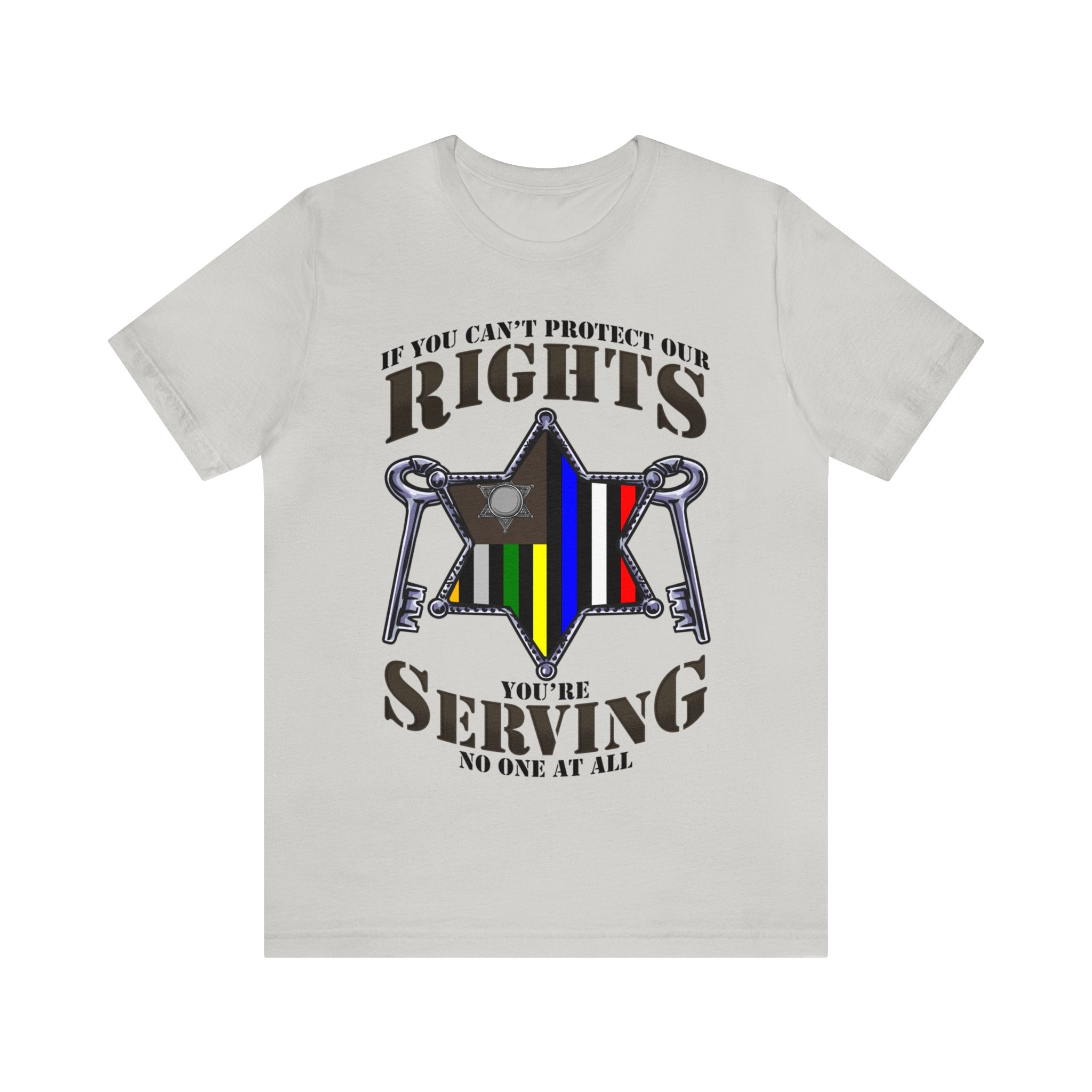 Thin Sheriff & Corrections Line Tee - Rights/Serving