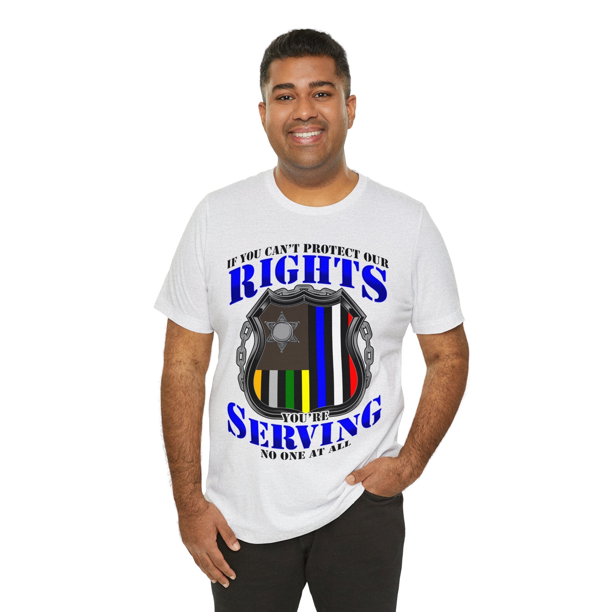 Thin Police Line Tee - Rights/Serving