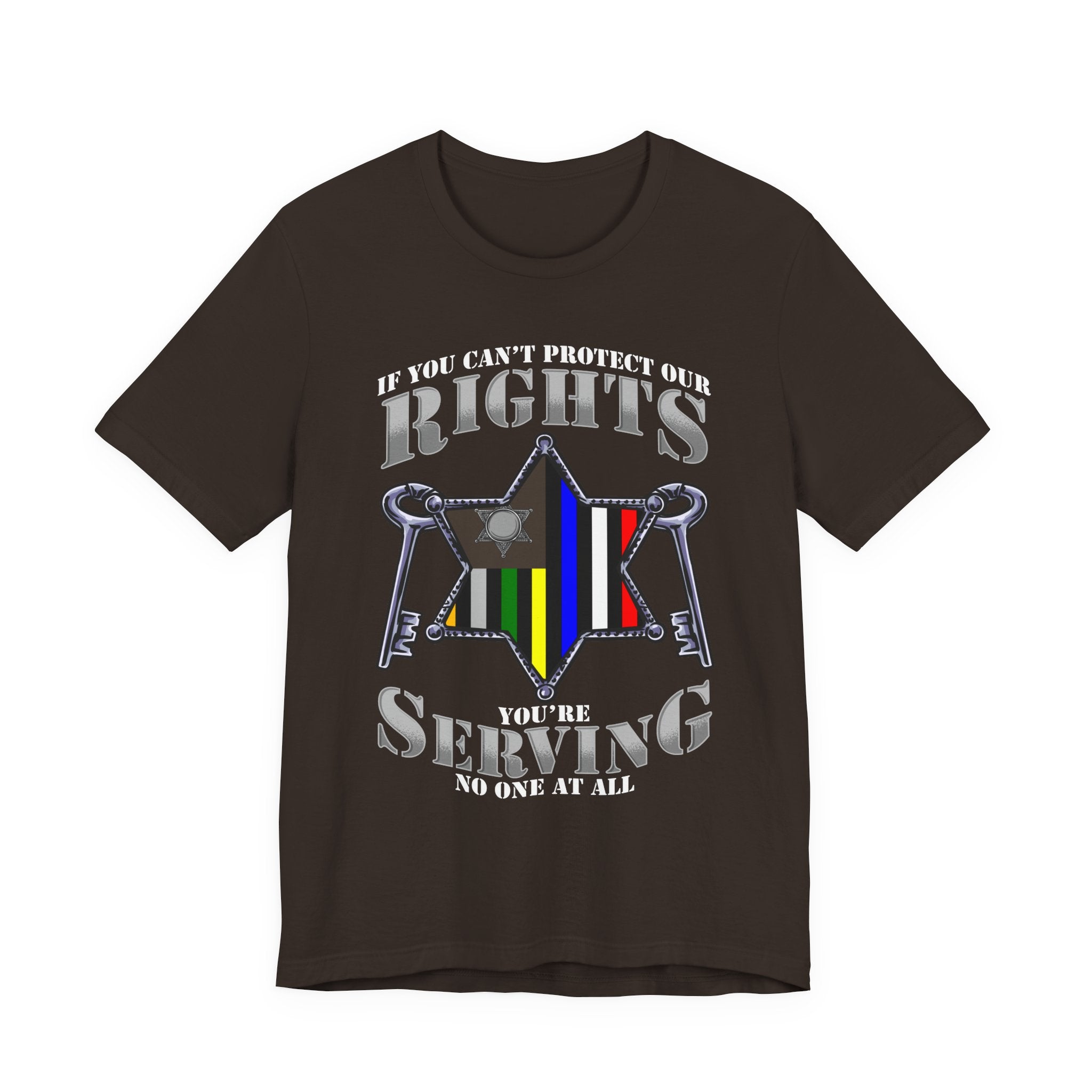 Thin Sheriff & Corrections Line Tee - Rights/Serving