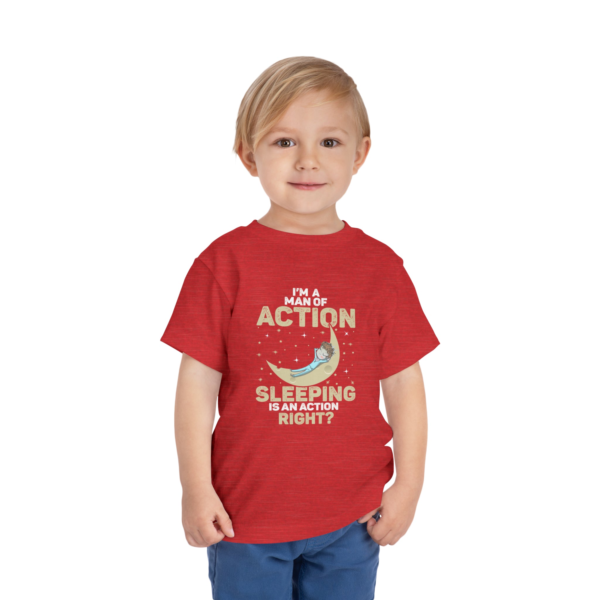 Man of Action - Sleeping is an Action [Toddler Tee]