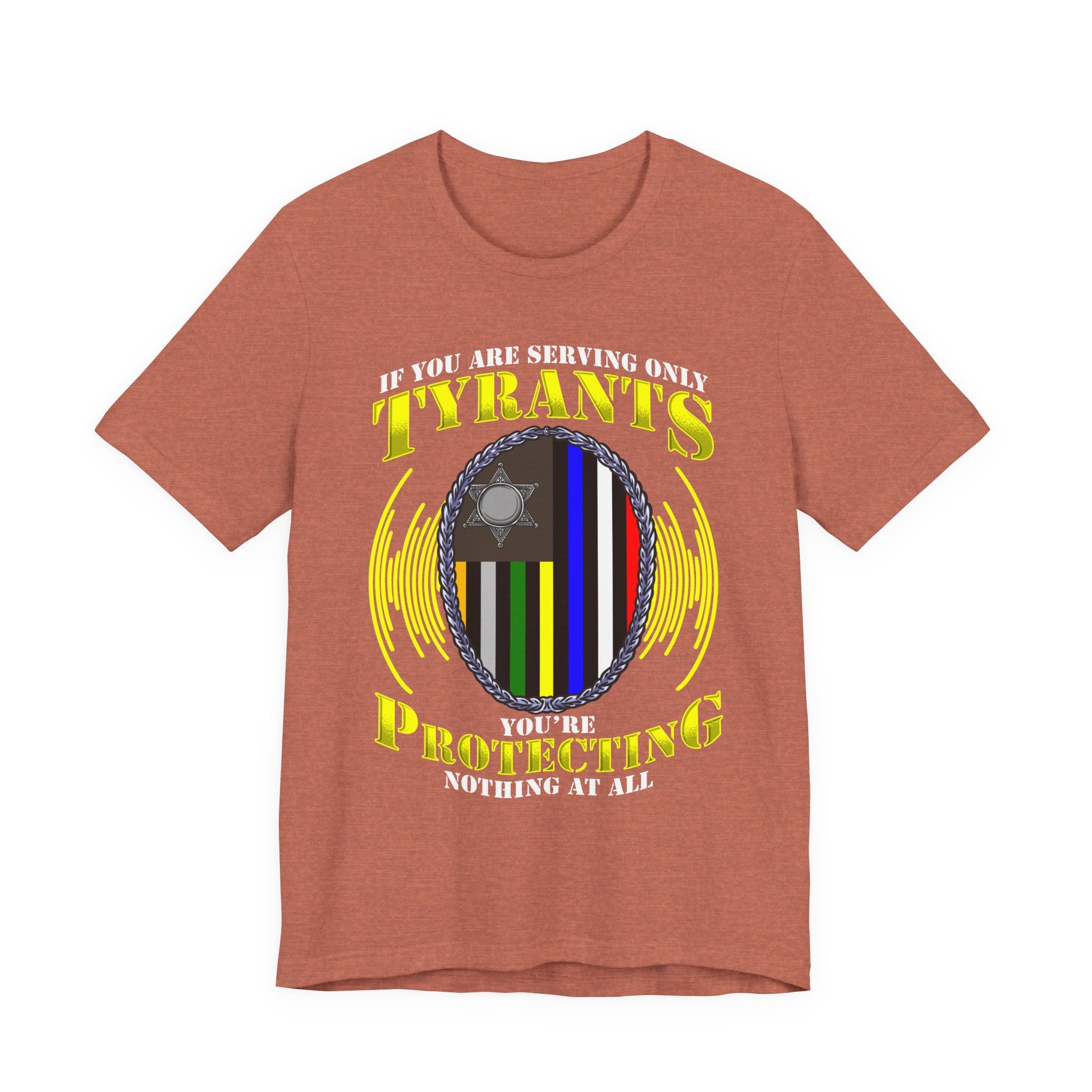 Thin Communications Line Tee - Tyrants/Protecting