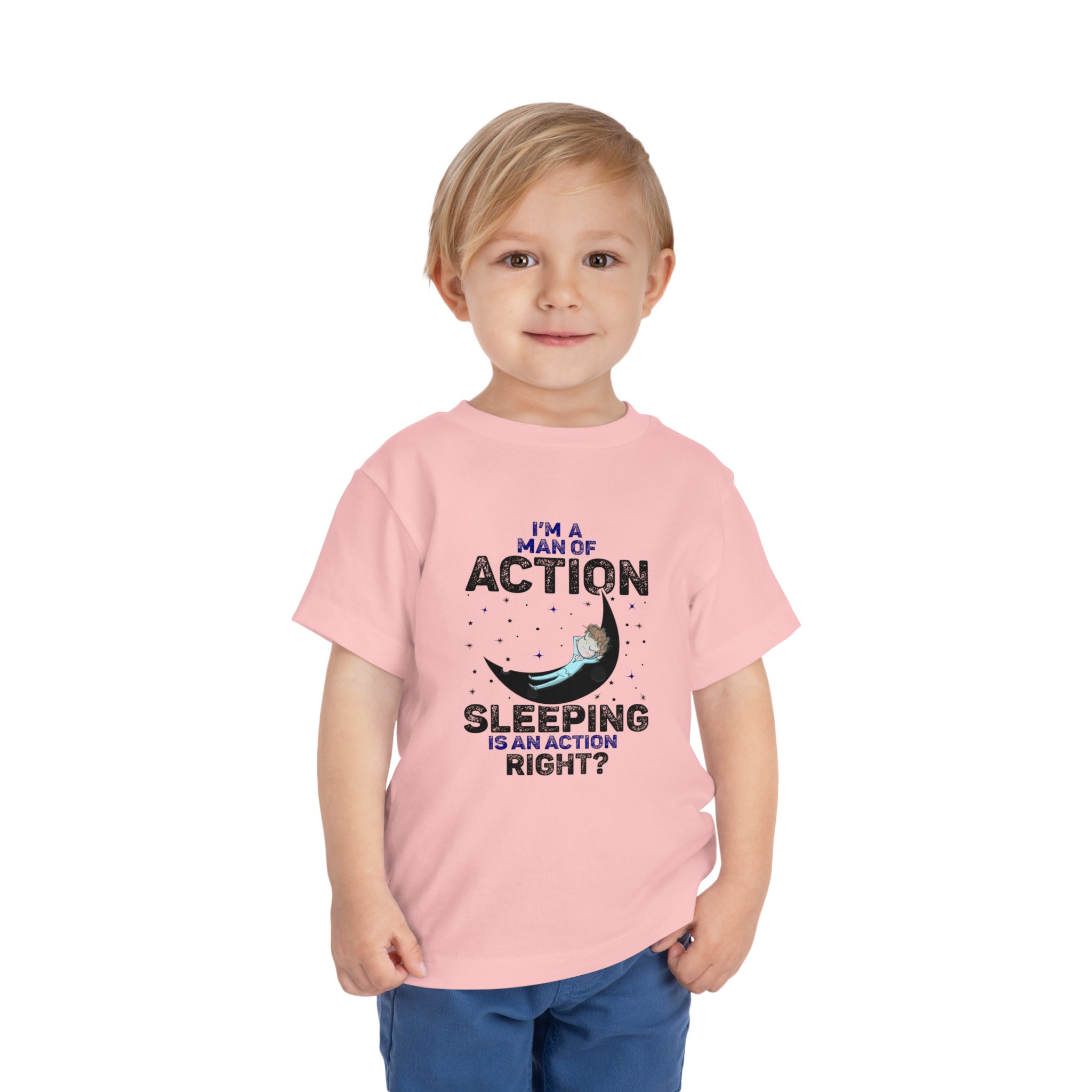 Man of Action - Sleeping is an Action [Toddler Tee]