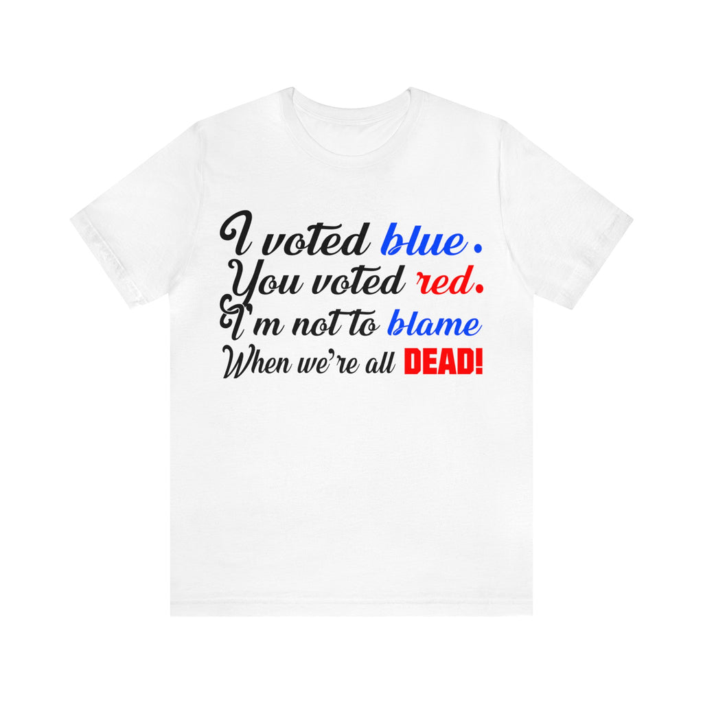 Voted Blue & Red Poem - Democrat