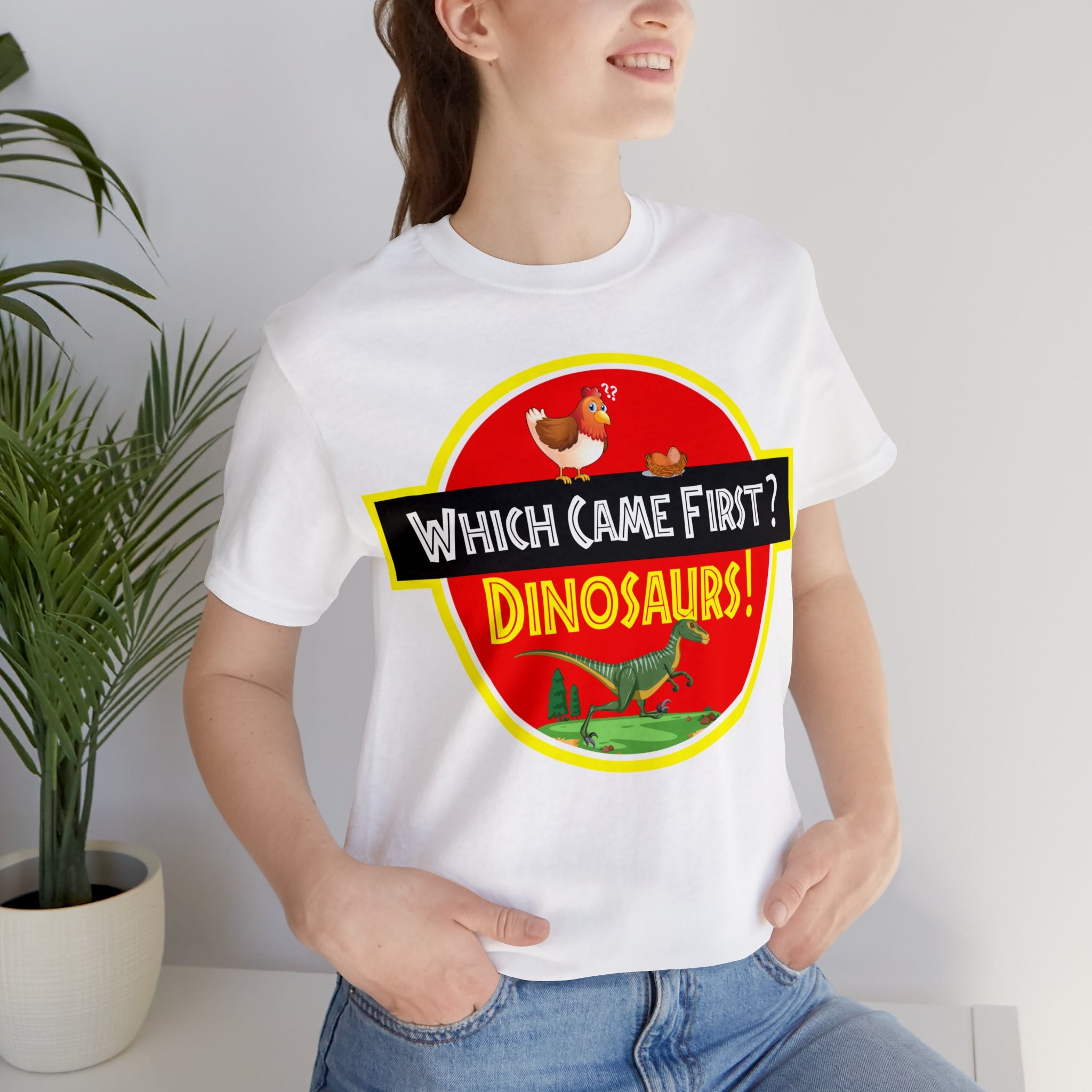 Which Came First - Dinosaurs [Adult T-shirt]