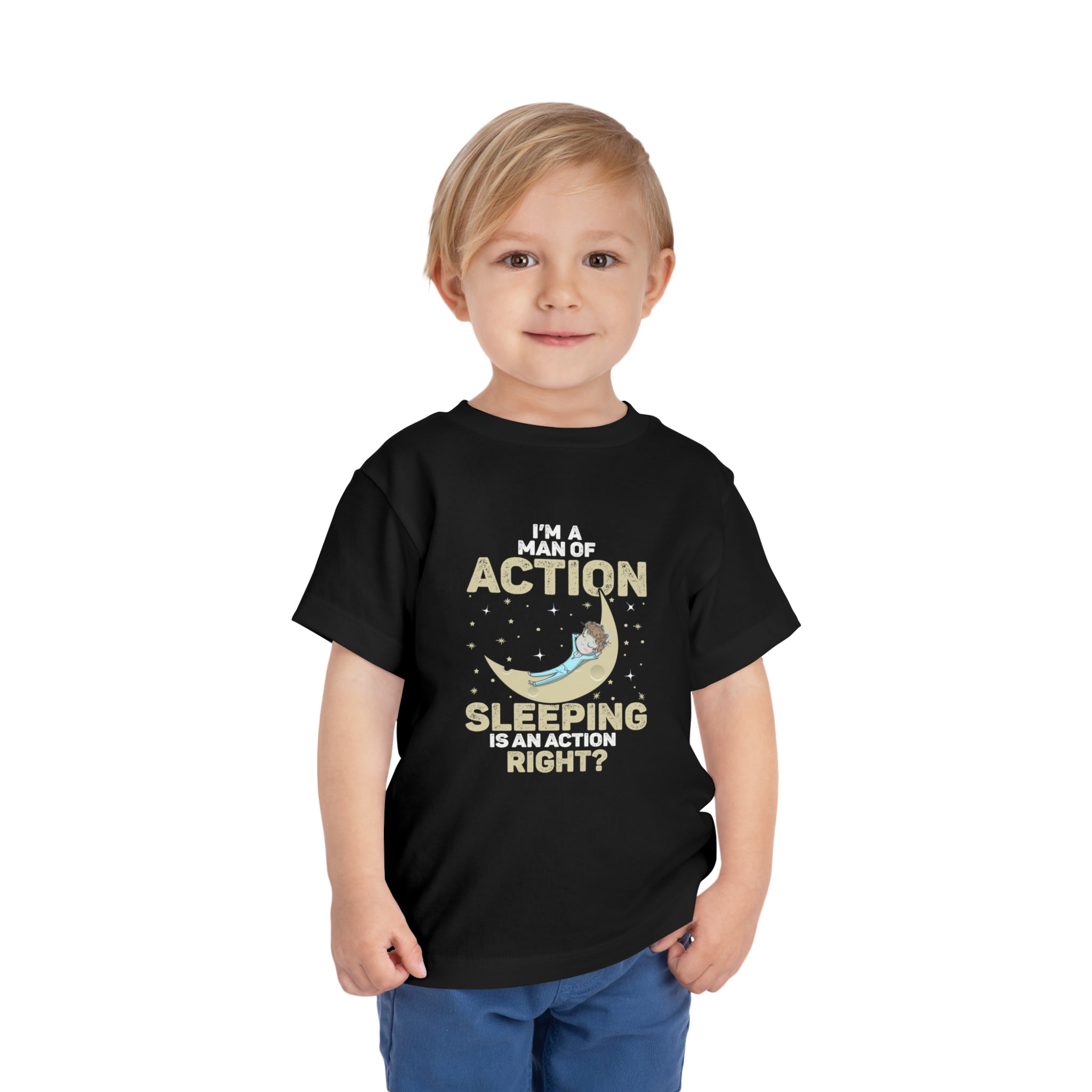 Man of Action - Sleeping is an Action [Toddler Tee]