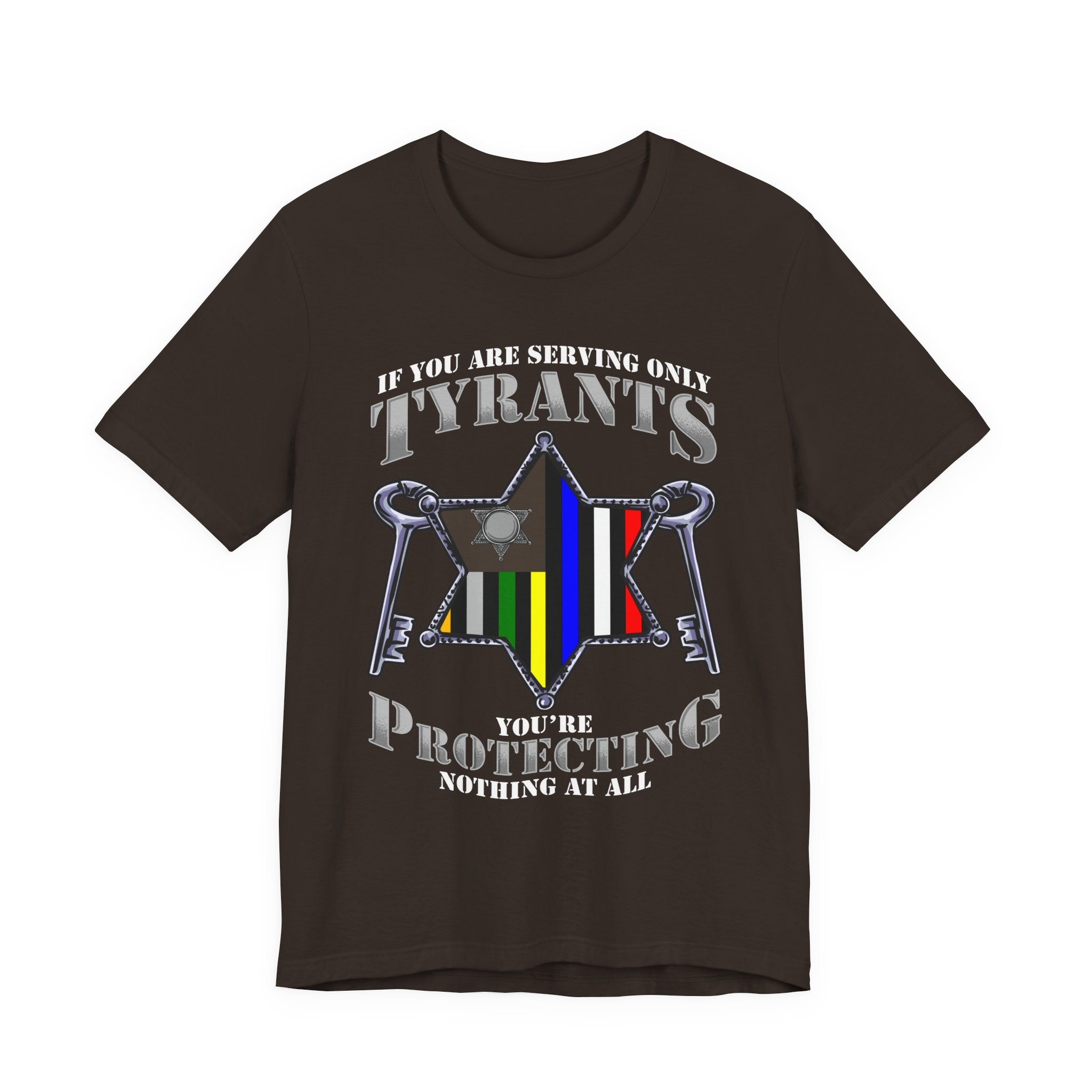 Thin Sheriff or Corrections Line Tee - Tyrants/Protecting