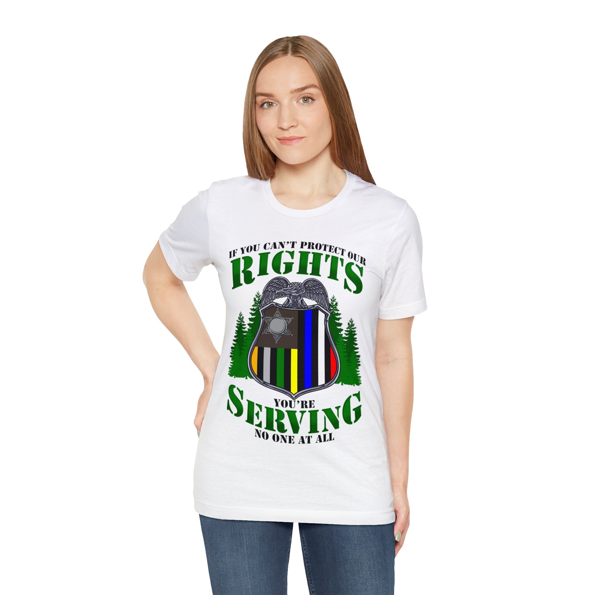 Thin Federal Line Tee - Rights/Serving
