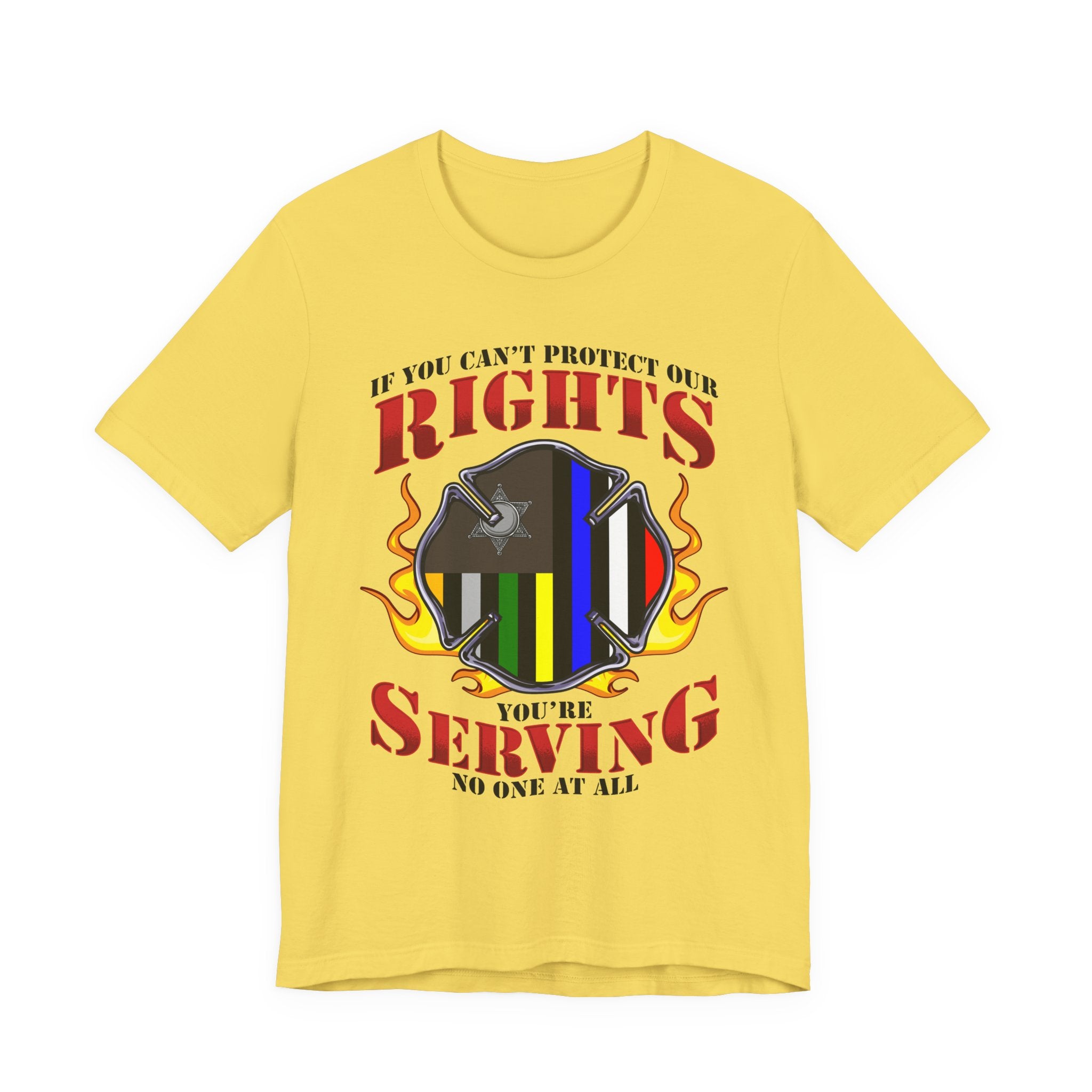 Thin Firefighter Line Tee - Rights/Serving